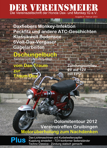 Honda Dax und Monkey IG e.V. » „Der Vereinsmeier“ Nr. 4